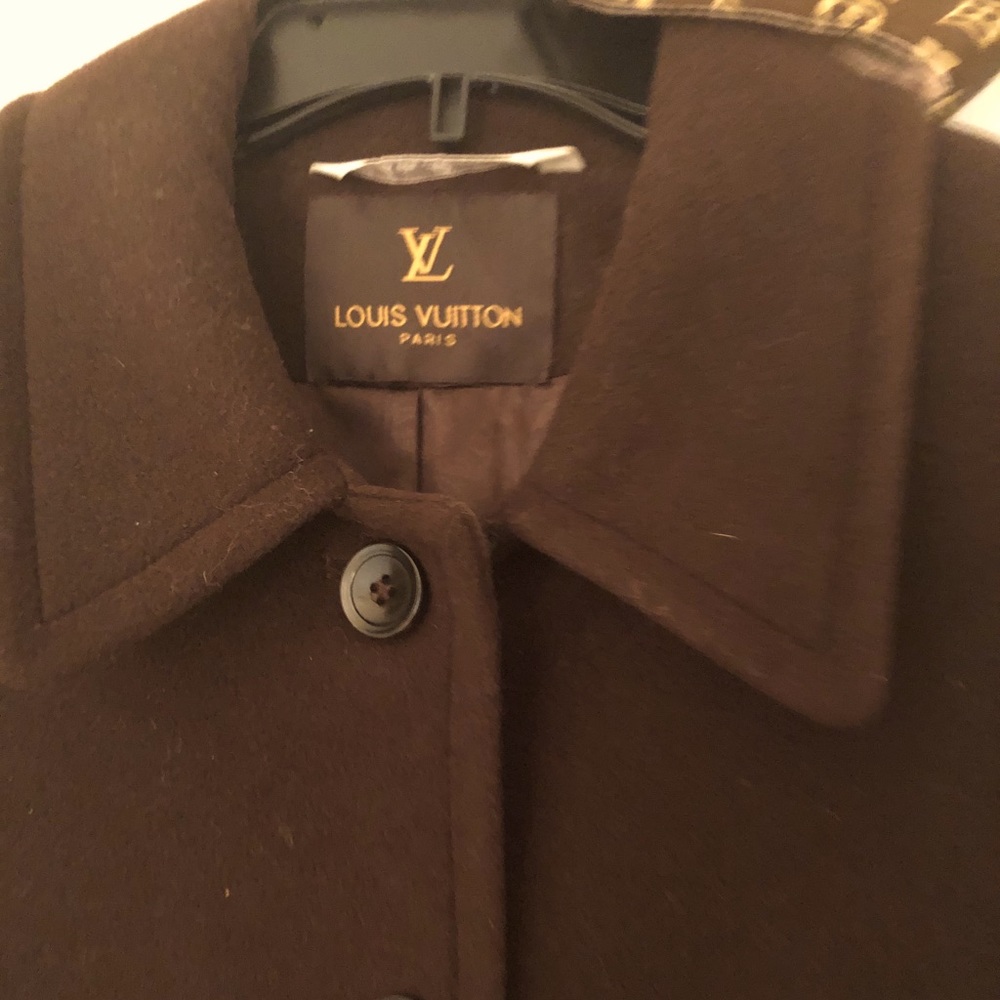 LOUIS VUITTON Long Wool & Cashmere Coat size 6